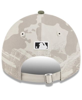 Women's Light Beige/Olive Chicago Cubs 2025 Armed Forces Day 9TWENTY Adjustable Hat