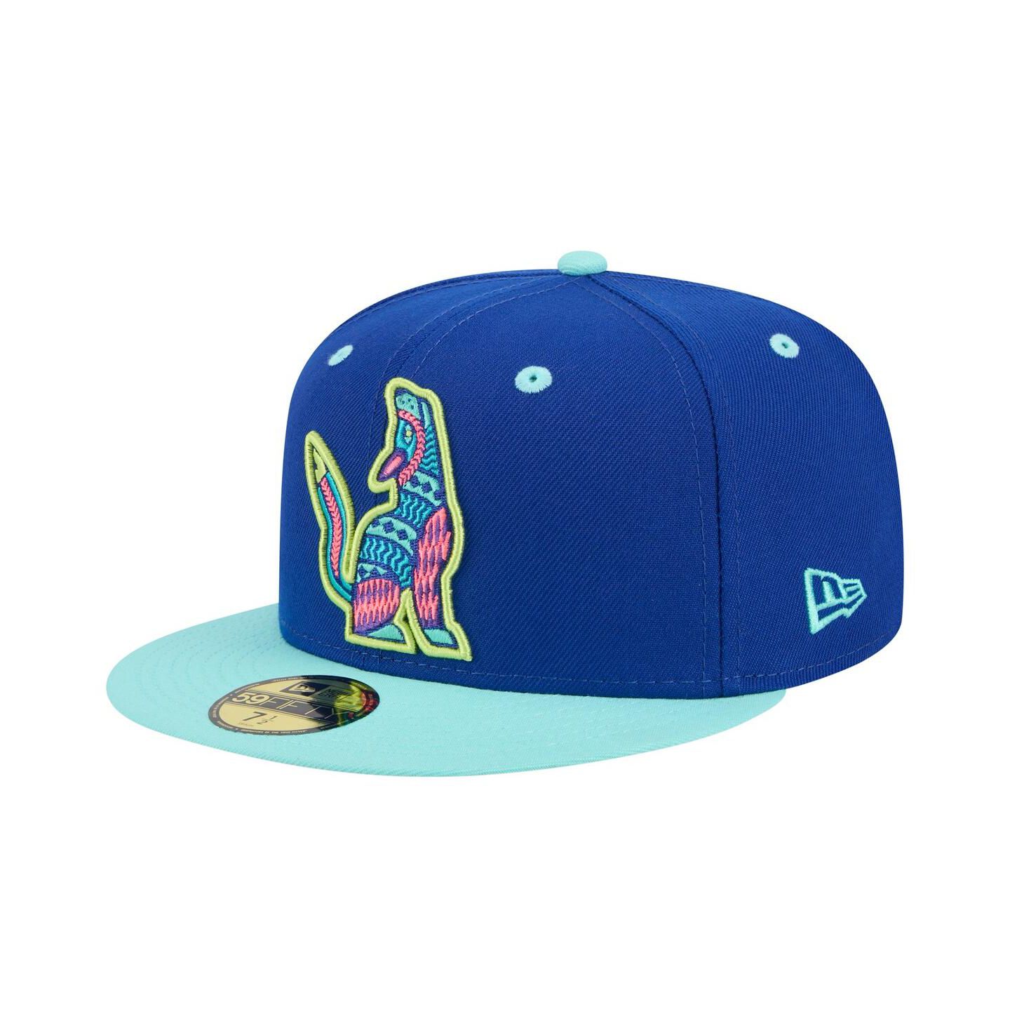 Мужская кепка New Era Blue Hillsboro Hops Copa de la Diversion 59FIFTY Fitted Hat — фото 1