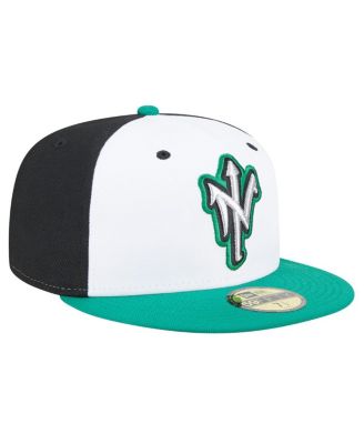 Men's White/Green Norfolk Tides Authentic Collection 59FIFTY Fitted Hat