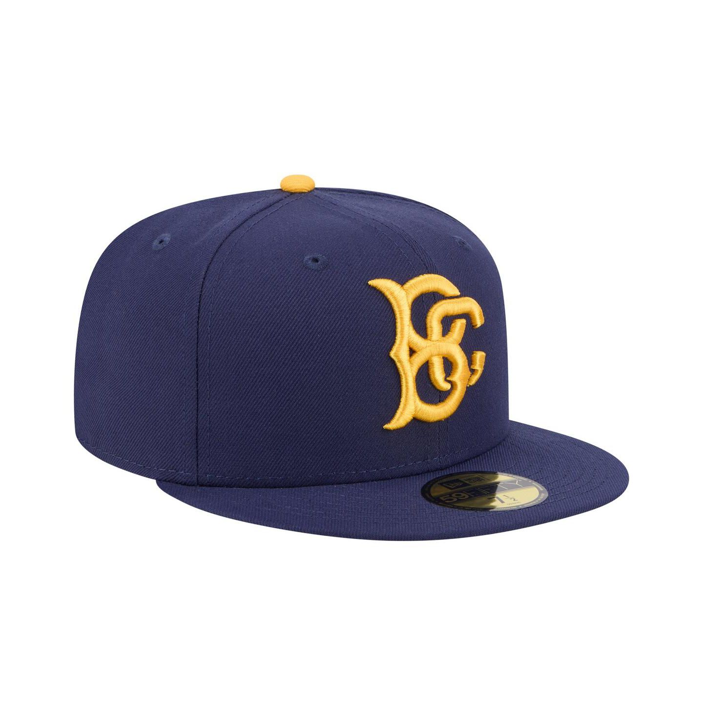 Мужская кепка New Era Navy Brooklyn Cyclones Authentic Collection 59FIFTY Fitted Hat — фото 3