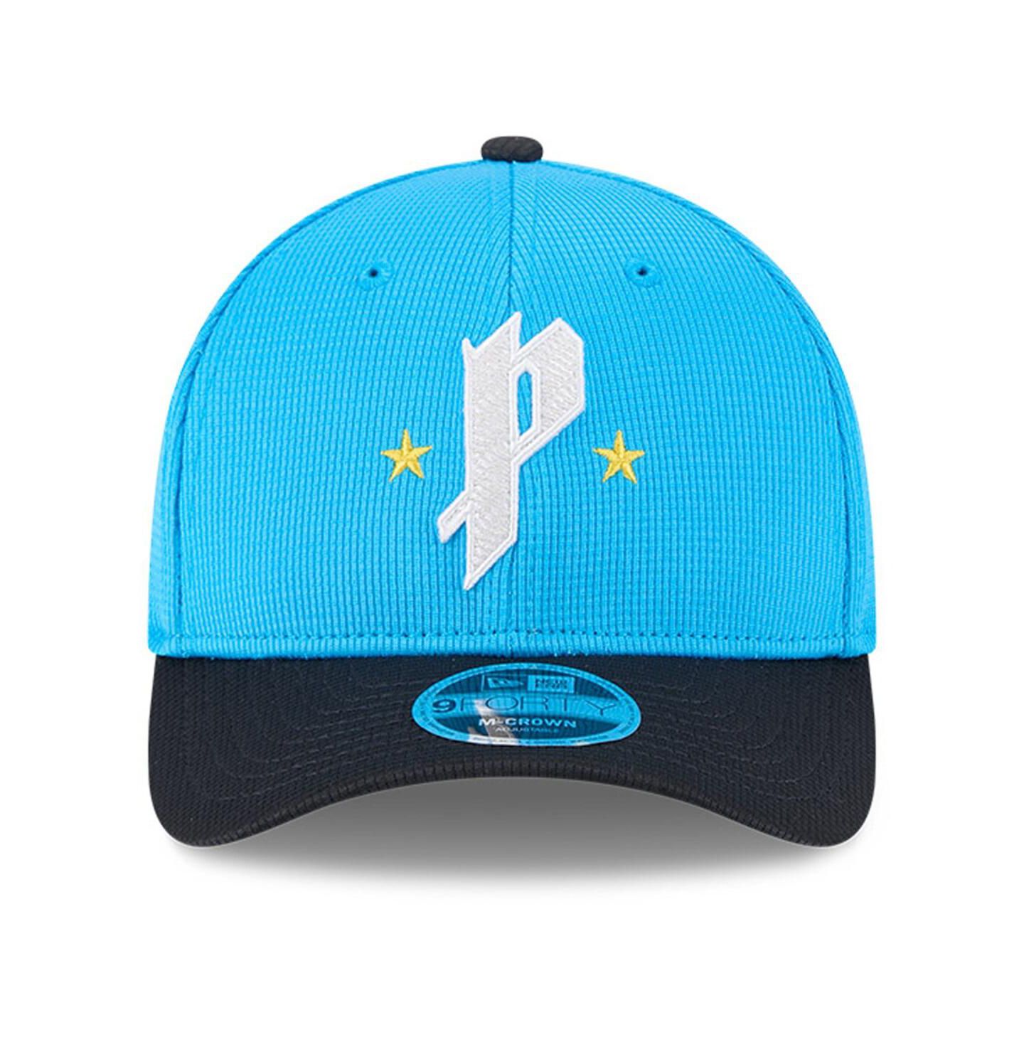 Мужская кепка New Era Neptune Blue/Navy Philadelphia Phillies City Connect Batting Practice 9FORTY M-Crown Adjustable Hat — фото 2