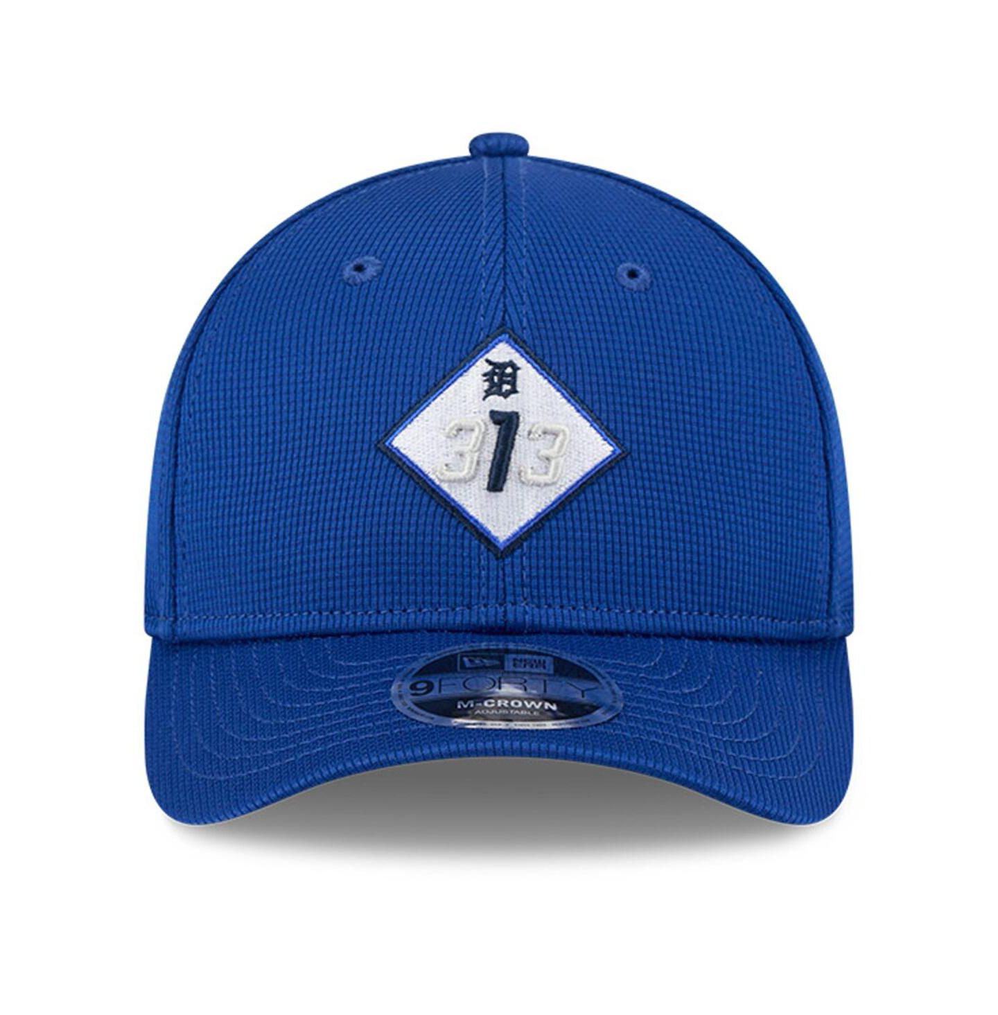 Мужская кепка New Era Blue Detroit Tigers City Connect Batting Practice 9FORTY M-Crown Adjustable Hat — фото 2