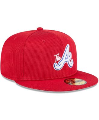 Men's Red Atlanta Braves City Connect Batting Practice 59FIFTY Fitted Hat