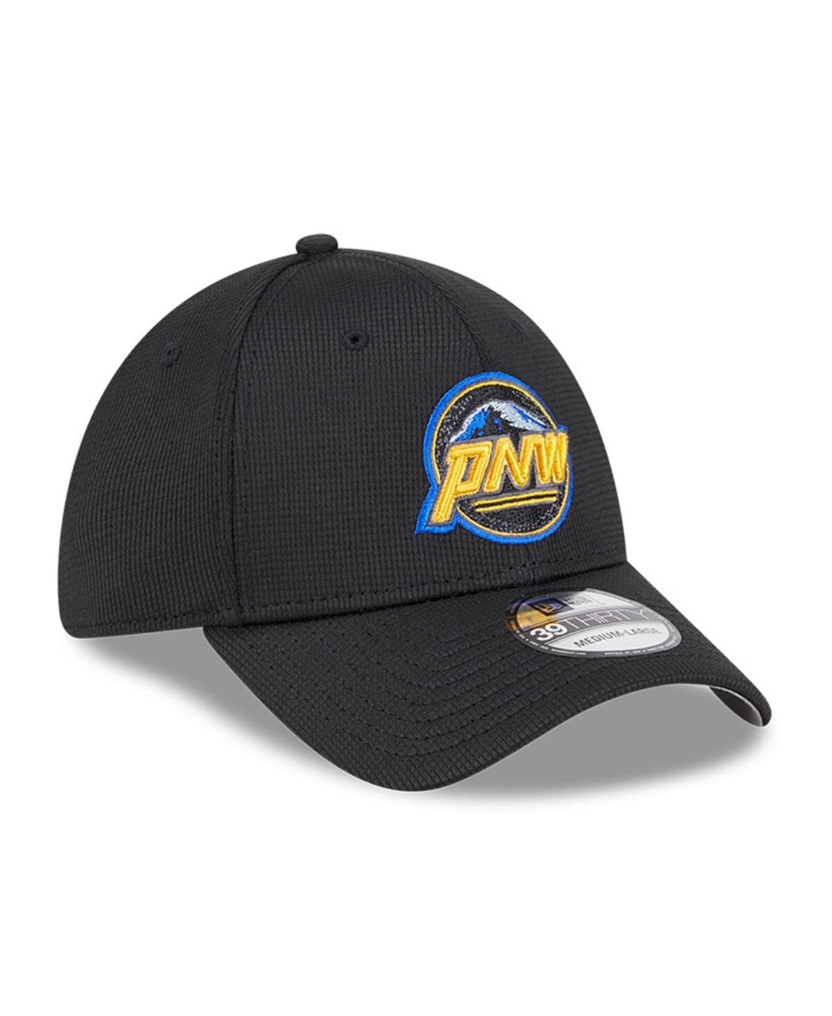 New Era Men's Black Seattle Mariners City Connect Batting Practice 39thirty Flex Hat