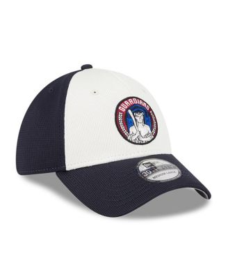 Men's Navy/White Cleveland Guardians City Connect Batting Practice 39THIRTY Flex Hat