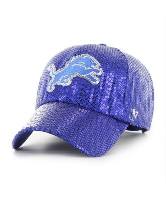 '47 Brand - Women's Blue Detroit Lions Dazzle Clean Up Adjustable Hat