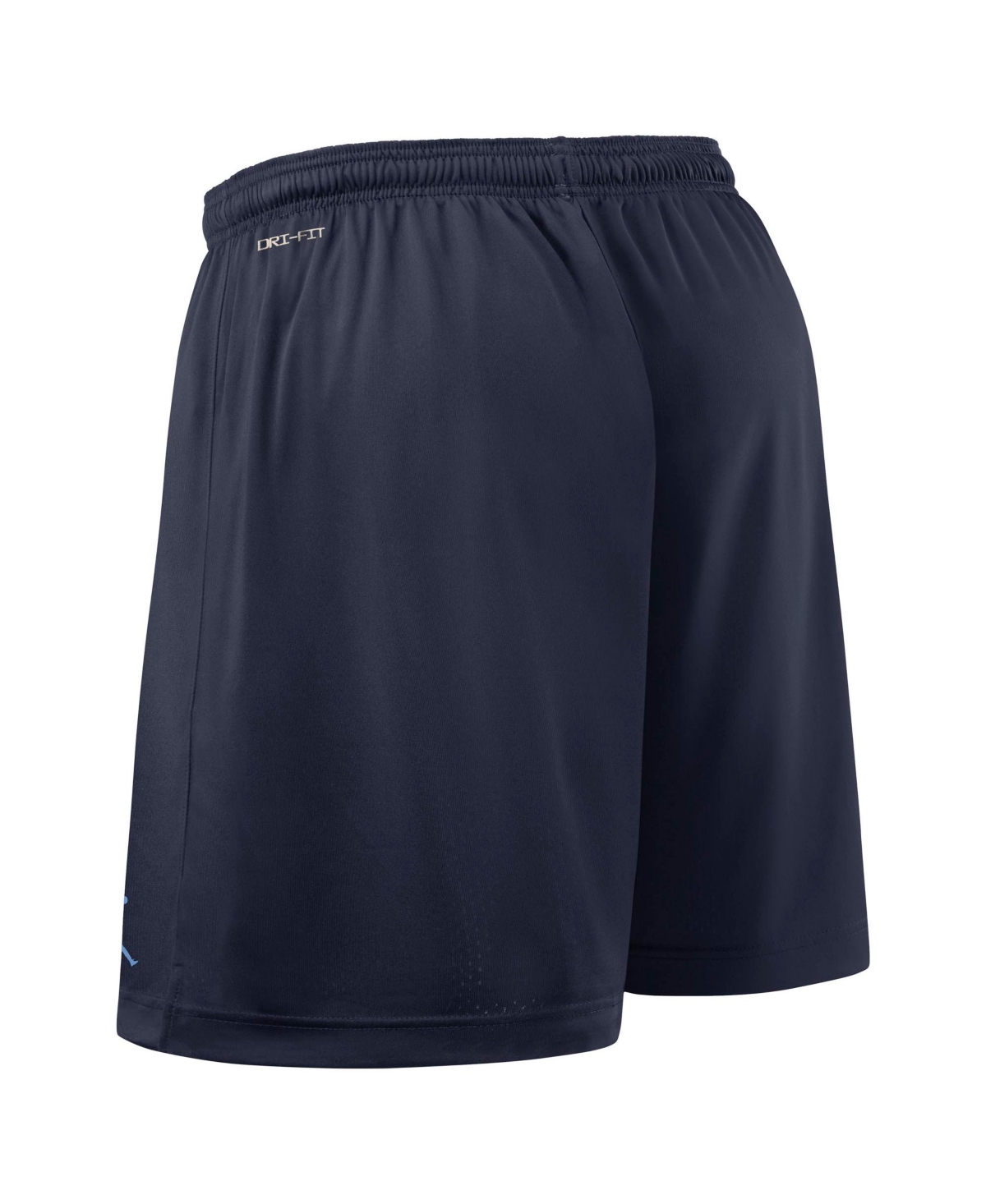 JORDAN MEN'S LIGHT BLUE/NAVY NORTH CAROLINA TAR HEELS 2025 SIDELINE REVERSIBLE PERFORMANCE SHORTS 