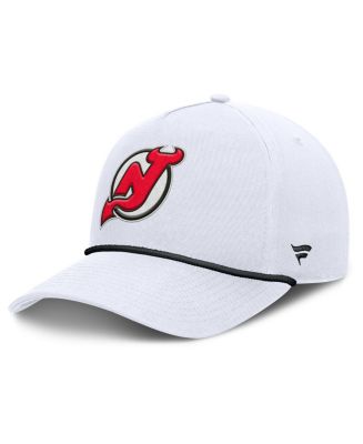 Fanatics Men's White New Jersey Devils Rope A-Frame Adjustable Hat - Macy's