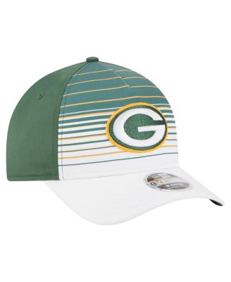 Men's White/Green Green Bay Packers Adventure Gradient 9FORTY M-Crown A-Frame Adjustable Hat