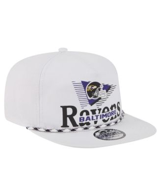 Men's White Baltimore Ravens Collide Golfer Snapback Hat