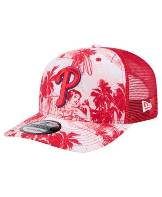 New Era - Men's Red Philadelphia Phillies Hula Trucker 9SEVENTY Adjustable Hat