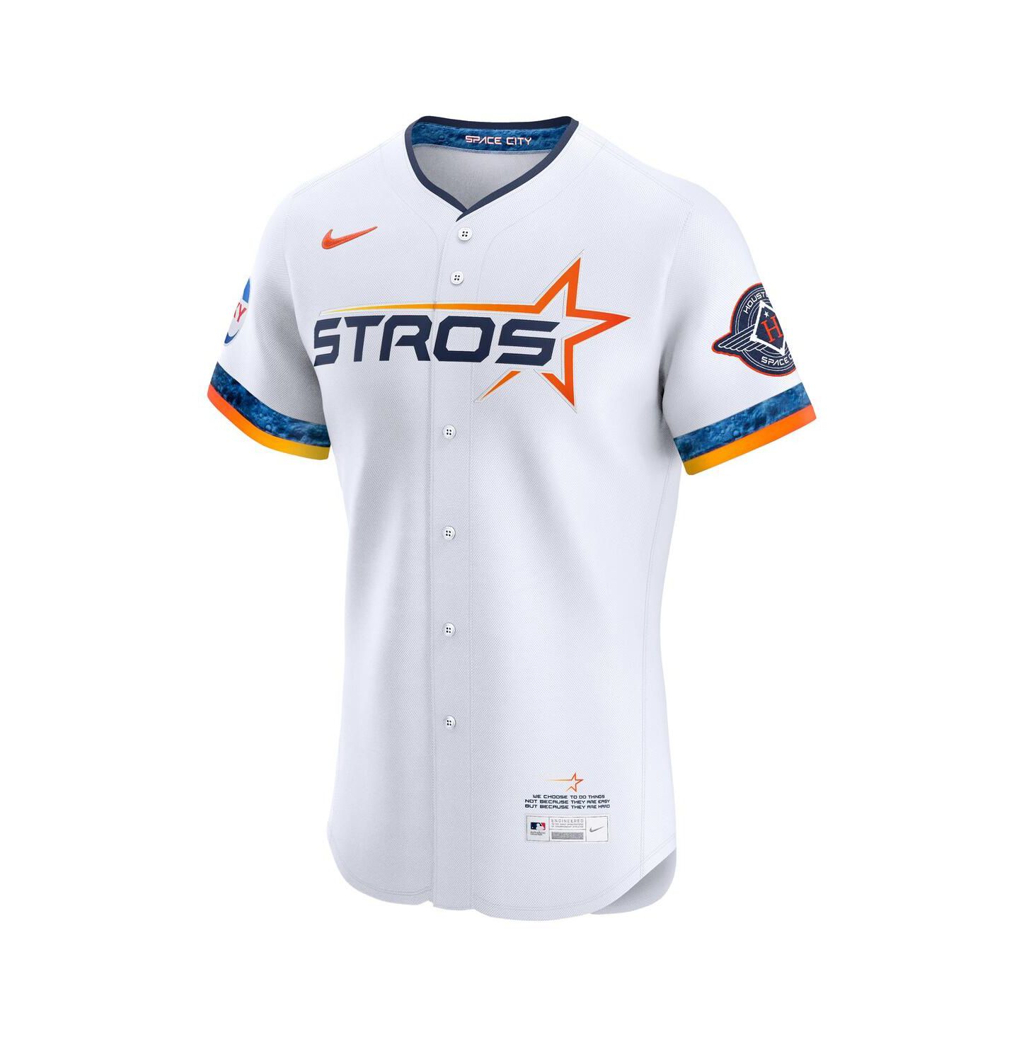 Мужской топ Nike White Houston Astros 2025 City Connect Elite Jersey — фото 2