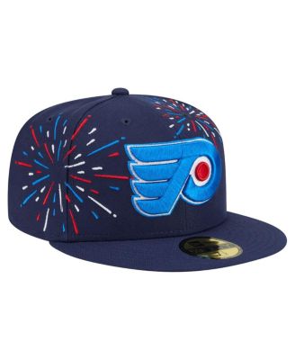 Men's Navy Philadelphia Flyers Americana Fireworks 59FIFTY Fitted Hat