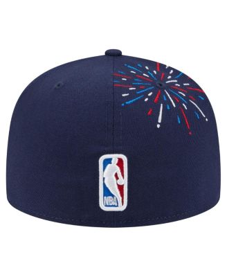 Men's Navy Dallas Mavericks Americana Fireworks 59FIFTY Fitted Hat