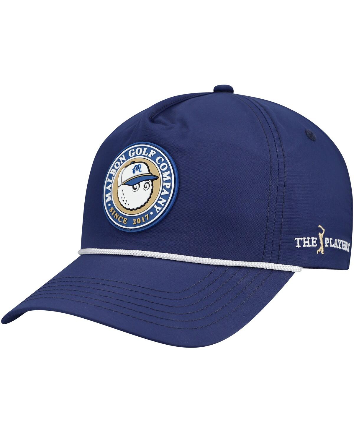 Shop Malbon Men's And Women's Navy The Players Bucket Seal Rope Adjustable Hat