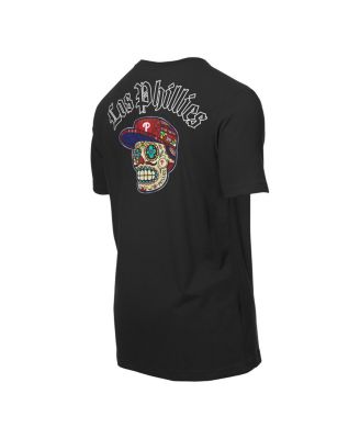 Men's Black Philadelphia Phillies Sugar Skulls T-Shirt