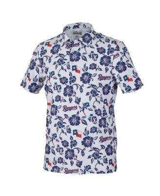 Men's&nbsp;White Texas Rangers Pua Performance Polo Shirt