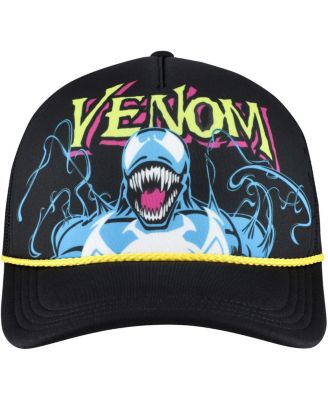 Men's Black Venom Big Front Adjustable Trucker Hat