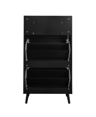 Streamdale Rattan, Allen 2 door 1 drawer cabinet, shoe rack, double layer, suitable for entrance