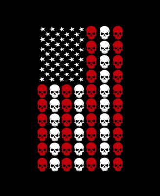 Men's Skull Flag Premium Blend Word Art T-Shirt