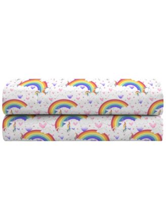 Unicorn Rainbow 3-Pc. Sheet Set, Twin