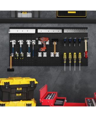 Wall-Mounted Pegboard Kit with 3 Pegboards for Garage Workshop