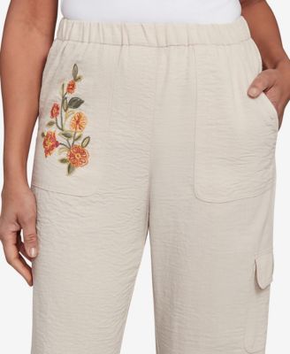 Women's Copper Canyon Floral Embroidered Ankle Pants