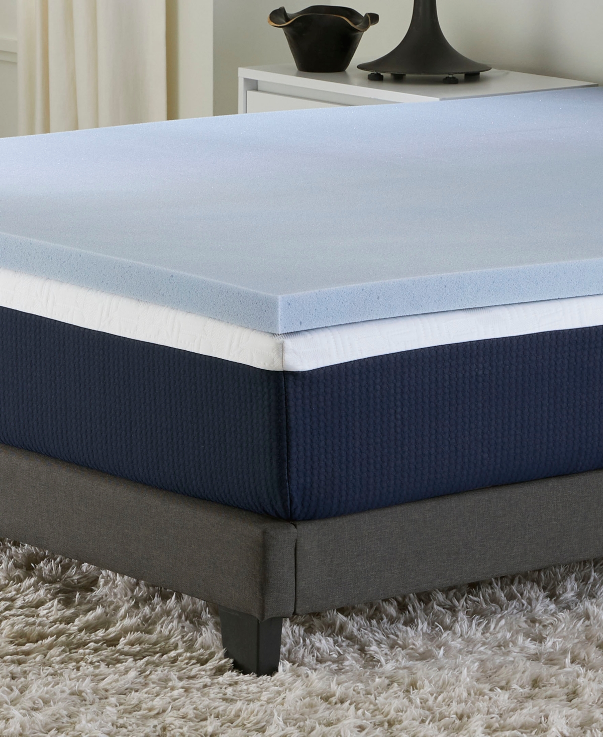 Comfort Tech 2" Tranquility Foam Mattress Topper, King