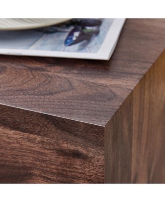 Walnut Wood Grain Coffee Table - Modern Design, Ideal Living Room Accent