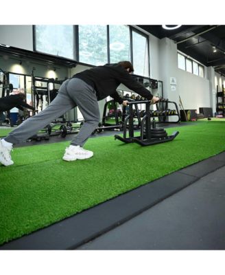 2pcs 50x3 Ft Artificial Grass Turf 0.8" Fake Grass Rug Synthetic Lawn Indoor Batting Tunnels Outdoor Home Decor