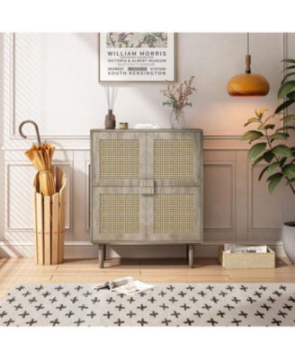 Streamdale 8-Compartment Rattan Storage Cabinet