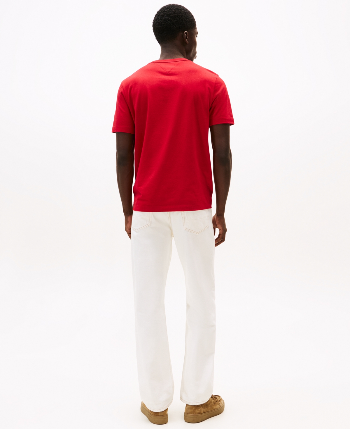 Tommy Hilfiger Men's Essential Solid Pocket T-shirt In Red