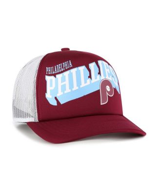Men's Red Philadelphia Phillies Meander Foam Trucker Snapback Hat