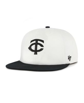 '47 Brand - Men's White/Black Minnesota Twins Foundation Captain Snapback Hat