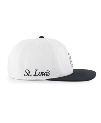 Men's White/Black St. Louis Cardinals Foundation Captain Snapback Hat