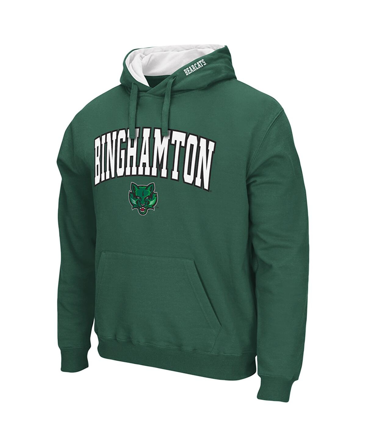Colosseum Men's Green Binghamton Bearcats Arch Logo 3.0 Pullover Hoodie