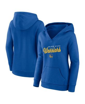 Logo Athletic - Women's Royal Golden State Warriors Triumphant V-Neck Pullover Hoodie