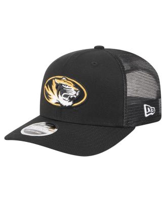 New Era - Men's Black Missouri Tigers Primary 9SEVENTY Trucker Stretch-Snap Hat