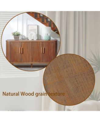 Streamdale Modern Accent Cabinet with Adjustable Shelves and 4 Doors