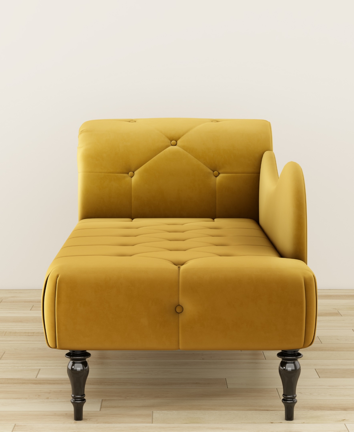 Gold Sparrow 32" Polyester Napa Diamond Tufted Chaise Lounge, Created For Macy's