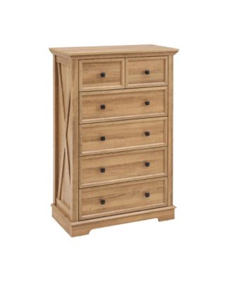 6-Drawer Tall Dresser (OAK)
