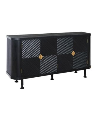 Streamdale Modern Accent Cabinet with Adjustable Shelves and 4 Doors