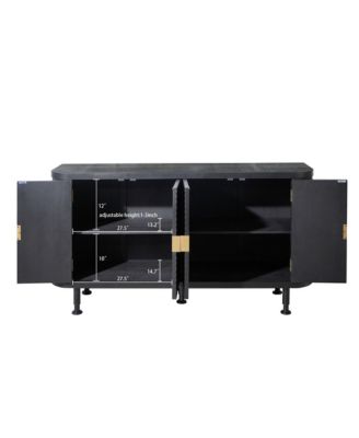 Streamdale Modern Accent Cabinet with Adjustable Shelves and 4 Doors