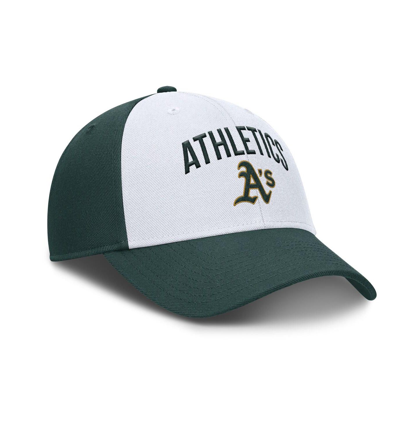 Мужская кепка Nike White/Green Athletics Club Performance Adjustable Hat — фото 3