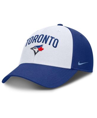 Nike - Men's White/Royal Toronto Blue Jays Club Performance Adjustable Hat
