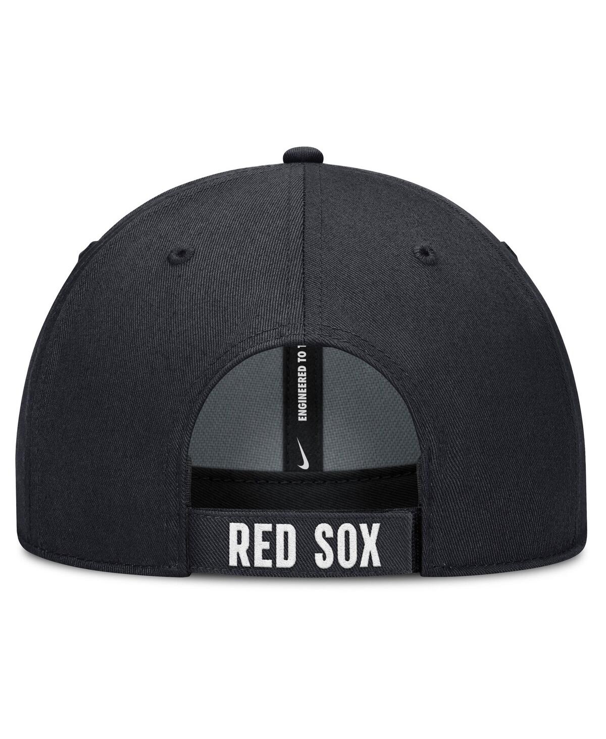 Nike Men's White/navy Boston Red Sox Club Performance Adjustable Hat