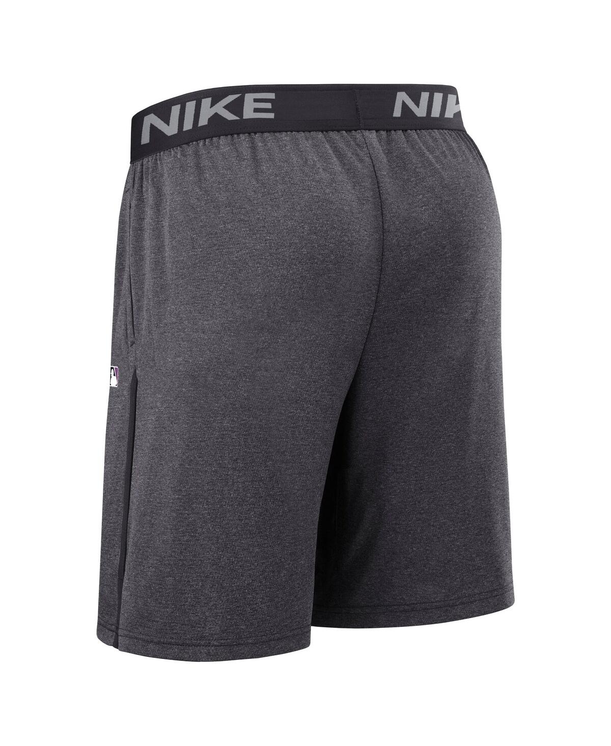 Nike Men's Anthracite New York Mets Authentic Collection City Connect Performance Knit Shorts In Gray