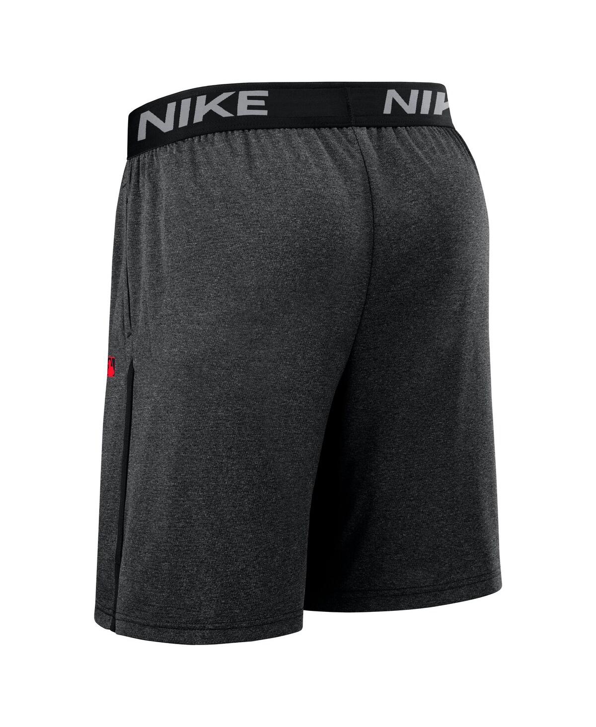 Nike Men's Black Cincinnati Reds Authentic Collection City Connect Performance Knit Shorts In Black
