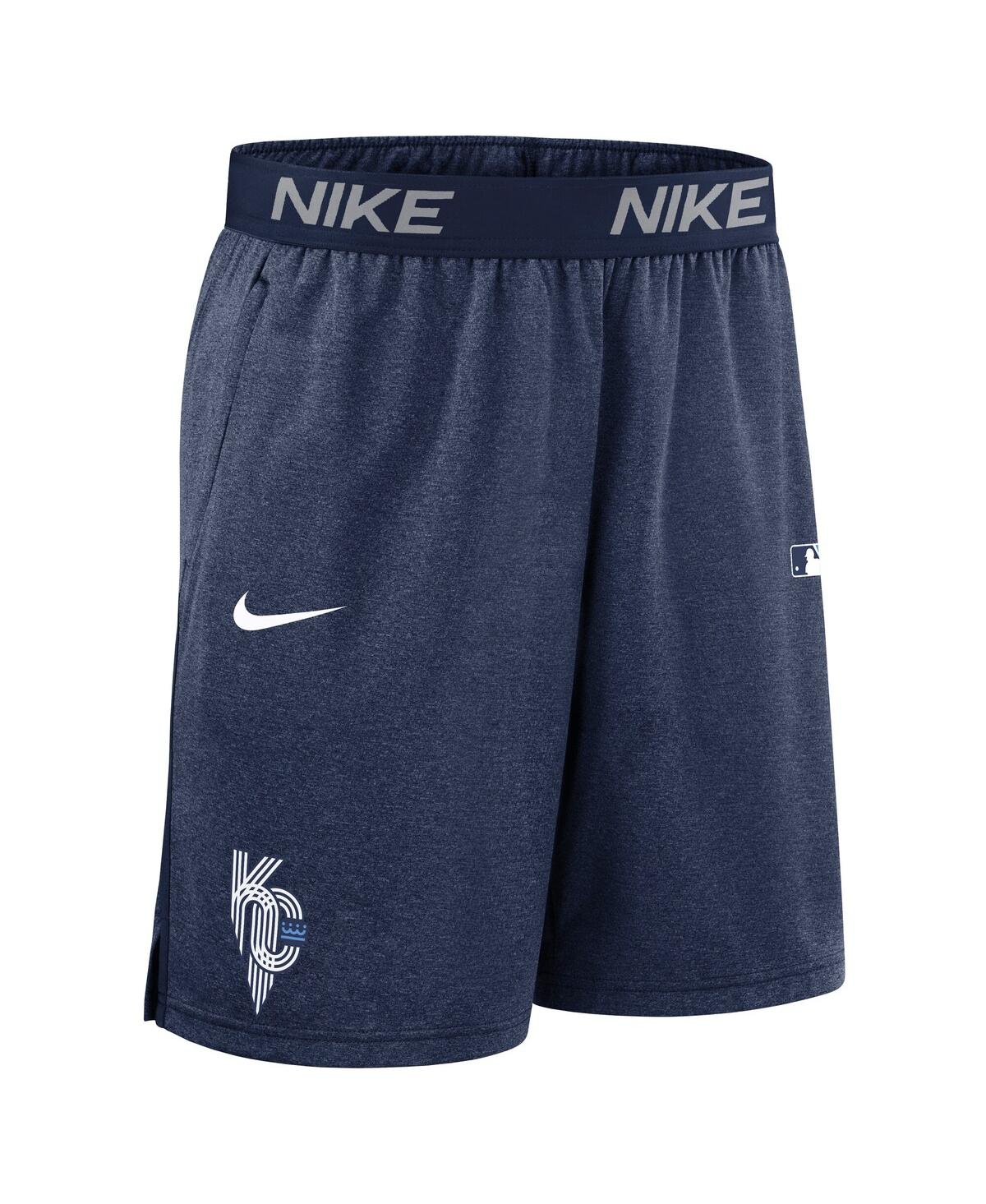 Nike Navy Kansas City Royals Authentic Collection City Connect Performance Knit Shorts In Blue