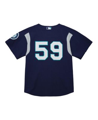 Men's Felix Hernandez Navy Seattle Mariners Cooperstown Collection Batting Practice Jersey